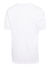 Logo-patch V-neck cotton T-shirt